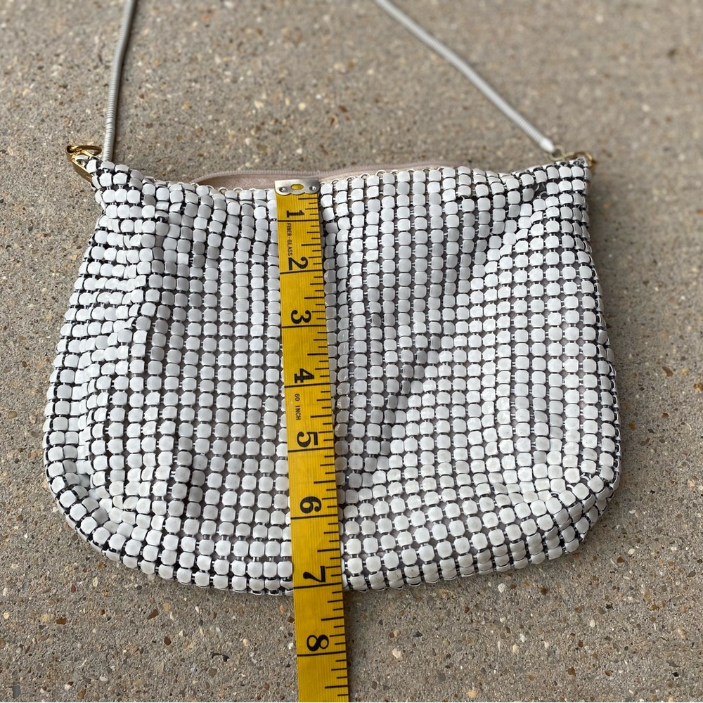 Vintage 90’s : White Chainmail Purse - Picture 8 of 8